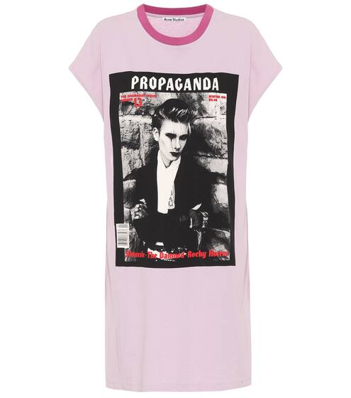 Printed cotton-jersey T-shirt dress | Acne Studios