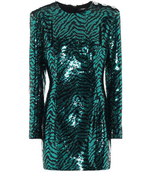 Sequined zebra dress | Balmain