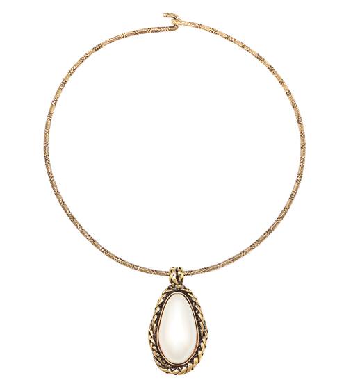 Choker necklace with faux pearl | Alexander McQueen