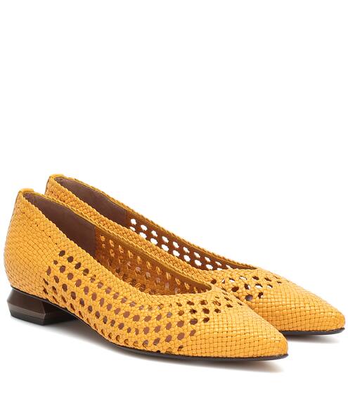Illetes 30 woven leather ballet flats | Souliers Martinez