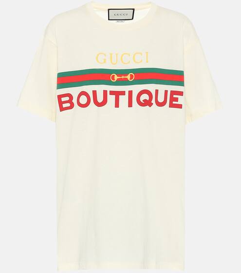 Printed cotton T-shirt | Gucci