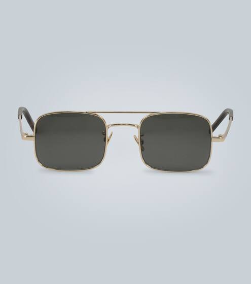 Double-bar metal sunglasses | Saint Laurent