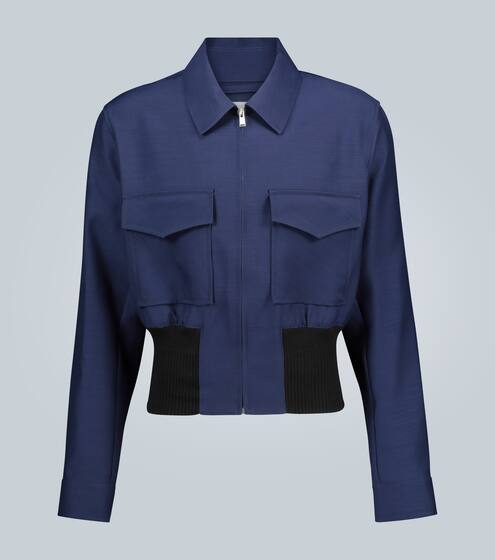 Wool and silk-blend blouson jacket | Lanvin