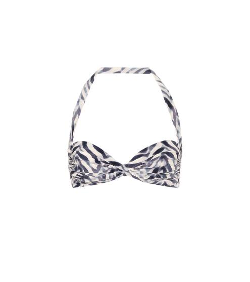 Bill zebra-print bikini top | Norma Kamali