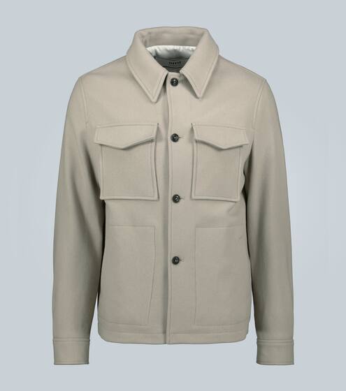 Buttoned wool-blend jacket | AMI