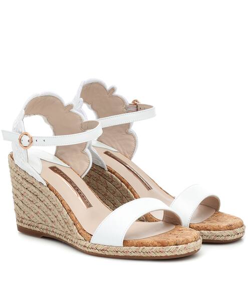 Cassia leather espadrille wedges | Sophia Webster