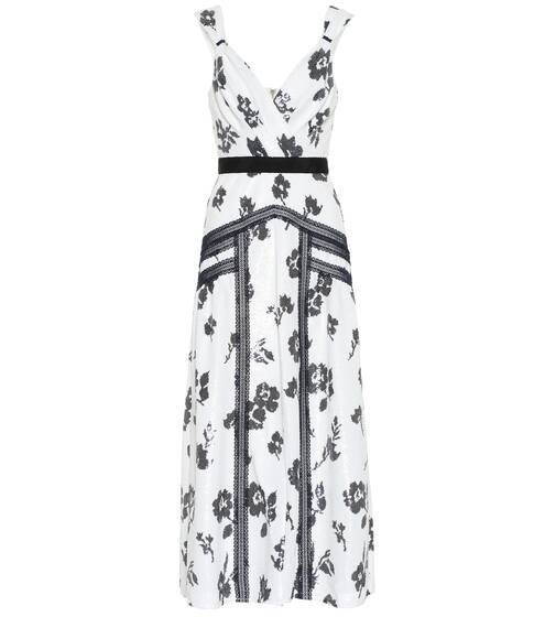 Floral sequined midi dress | Self-Portrait