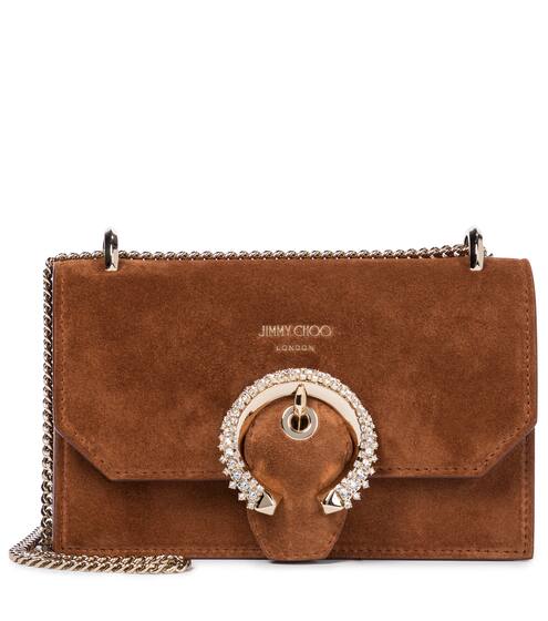 Paris S号绒面革斜挎包 | Jimmy Choo