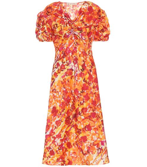 Floral silk dress | Marni