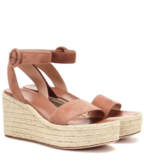 Exclusive to Mytheresa – Billie 45 suede espadrille wedges | Gianvito Rossi