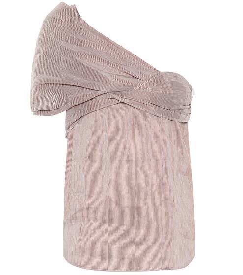 Striped linen-blend top | Chloé