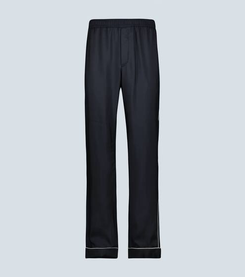 Silk pants with piping | Valentino