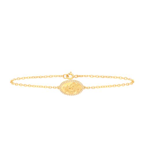St Christopher gold-plated sterling silver bracelet | THEODORA WARRE