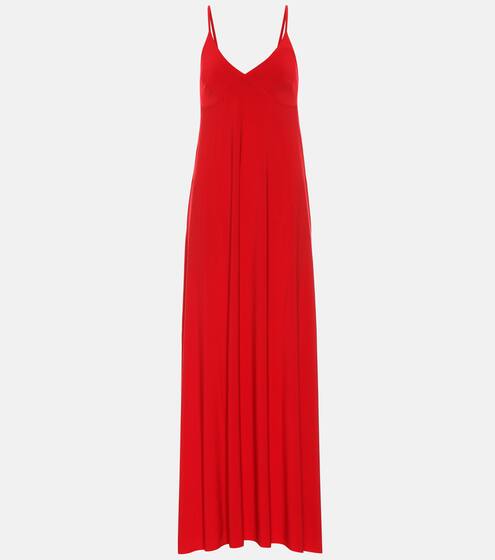 Stretch-jersey maxi slip dress | Norma Kamali