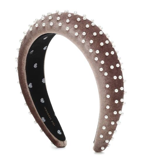 Exclusive to Mytheresa – Embellished velvet headband | Lele Sadoughi