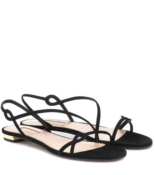 Serpentine suede sandals | Aquazzura