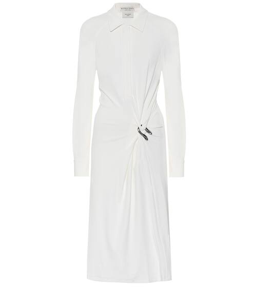 Crêpe jersey shirt dress | Bottega Veneta