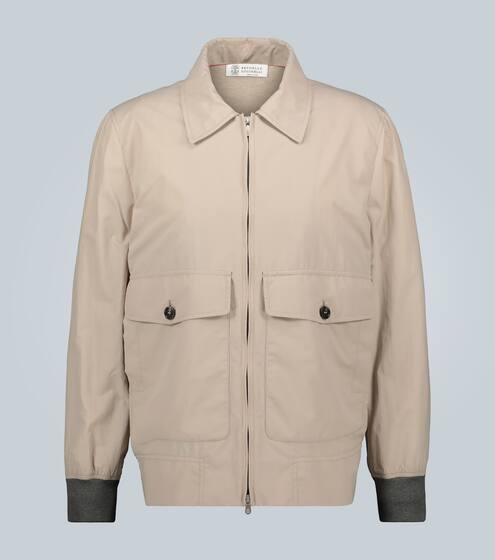 Lightweight zipped jacket | Brunello Cucinelli