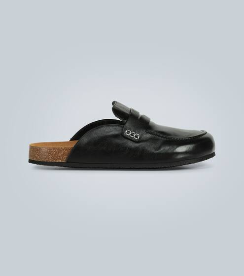 皮革乐福鞋式穆勒鞋 | JW Anderson