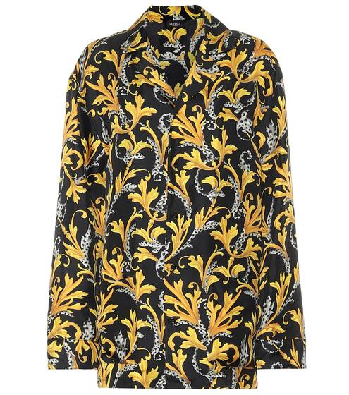 Printed silk pajama top | Versace