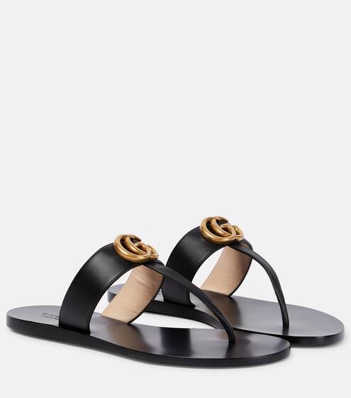 Marmont leather sandals | Gucci