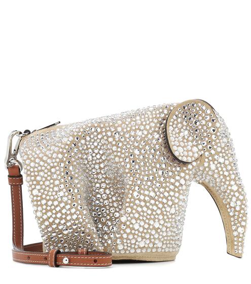 Elephant embellished leather bag | Loewe