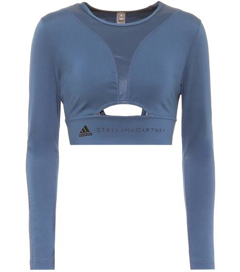 Technical-jersey sports top | Adidas by Stella McCartney