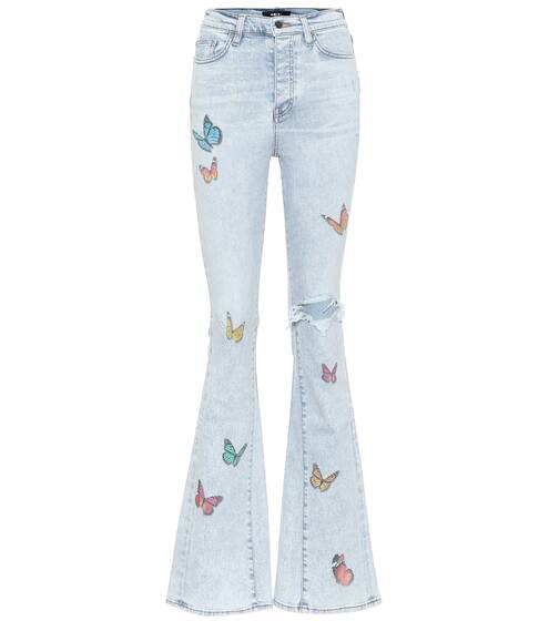 High-rise printed jeans | Amiri