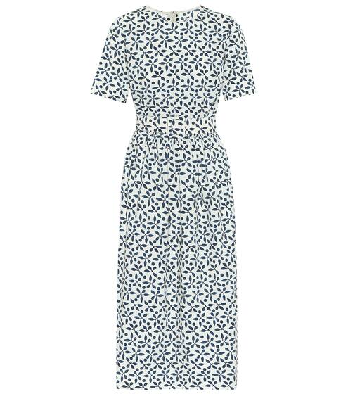 Exclusive to Mytheresa – Printed stretch-cotton midi dress | Oscar de la Renta