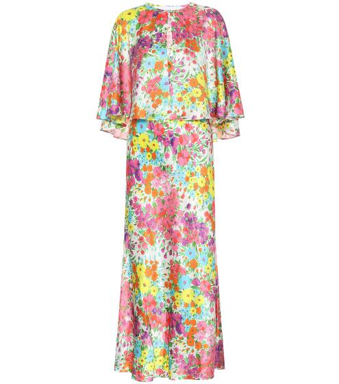 Exclusive to Mytheresa – Floral silk midi dress | Les Rêveries