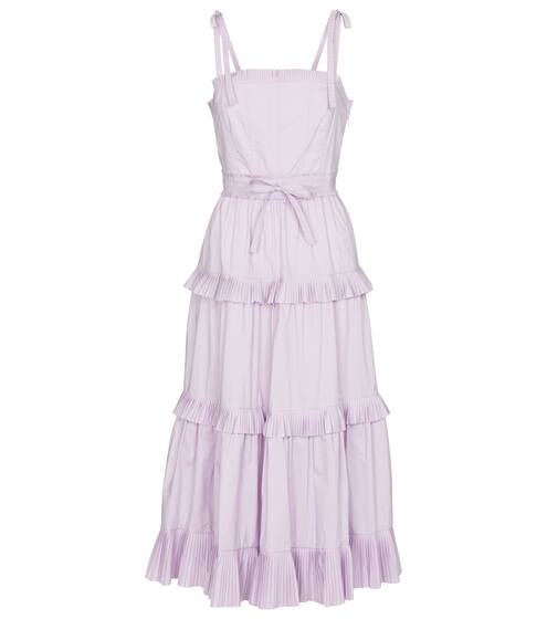 Lune分层棉质中长连衣裙 | Ulla Johnson