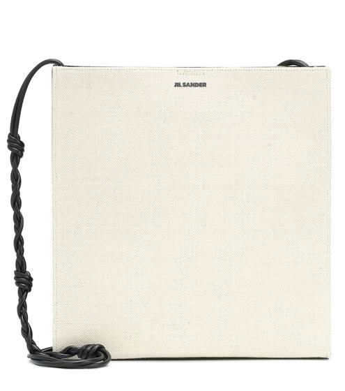 Tangle Medium canvas shoulder bag | Jil Sander