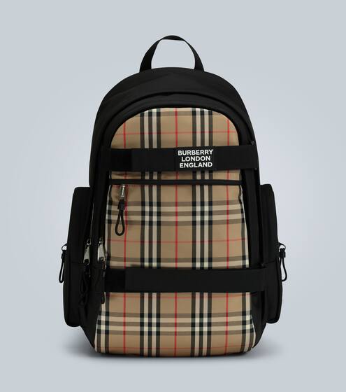 Nevis large check-paneled backpack | Burberry