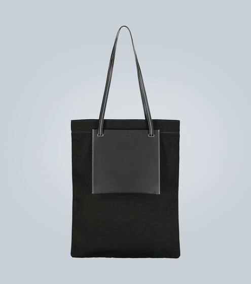 配口袋皮革边饰托特包 | Jil Sander