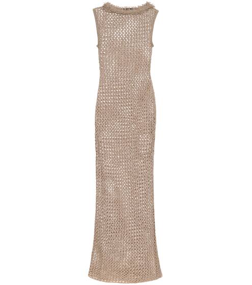Dune cotton and silk-knit maxi dress | Alanui