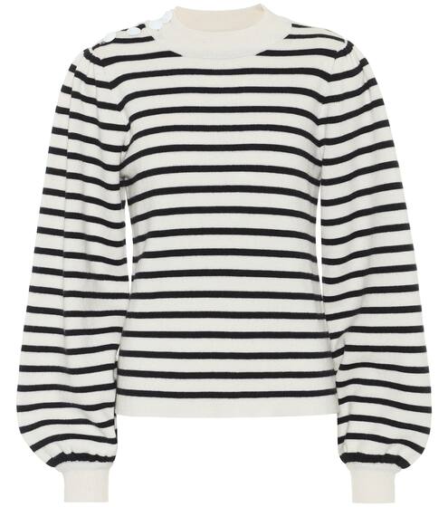 Wool-blend striped sweater | Ganni