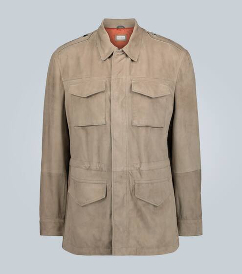 Sahariana suede safari jacket | Brunello Cucinelli