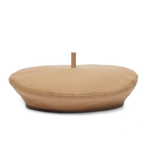 Leather-trimmed beret | Ruslan Baginskiy