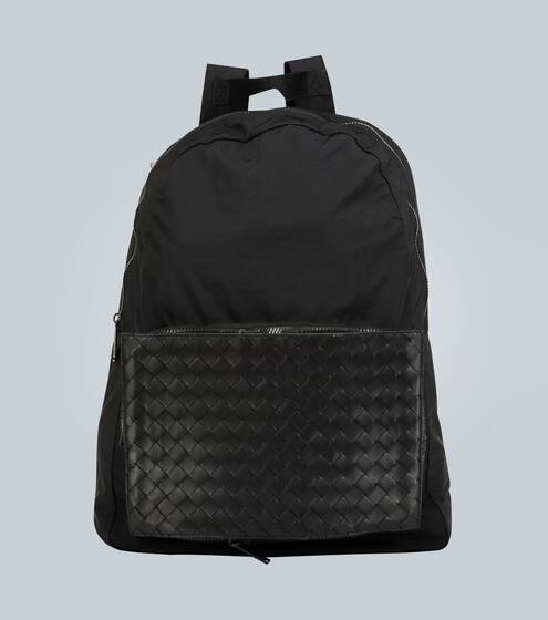 Backpack with intrecciato panel | Bottega Veneta