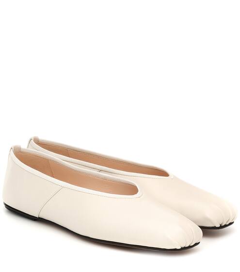 Ballet leather ballet flats | The Row