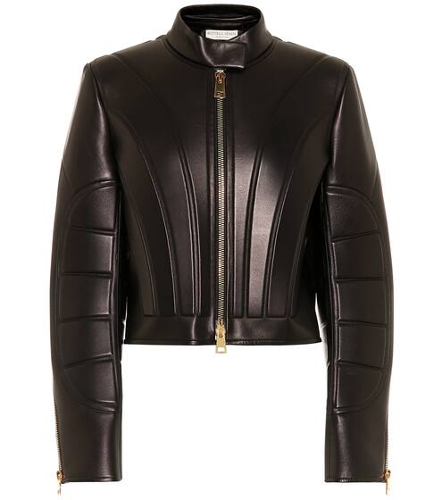 Cropped leather jacket | Bottega Veneta