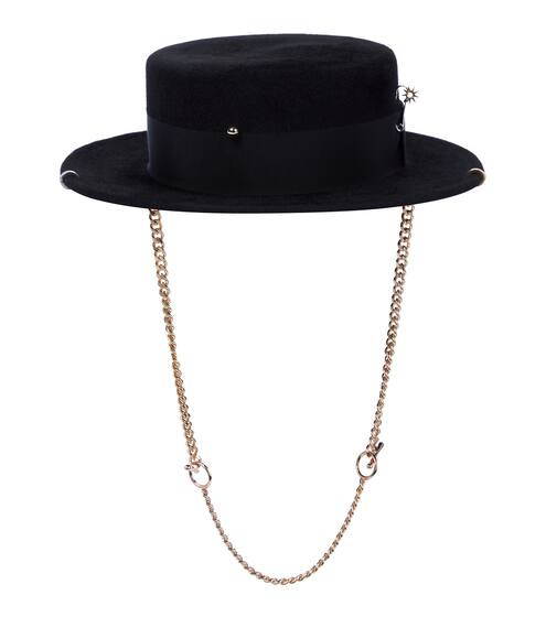 Embellished felt hat | Ruslan Baginskiy