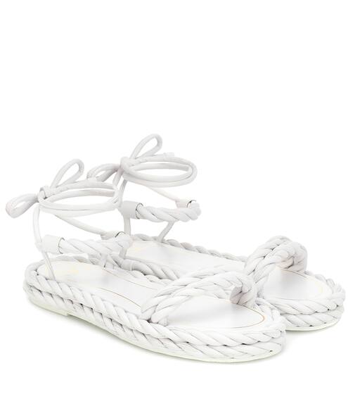 Valentino Garavani The Rope leather sandals | Valentino