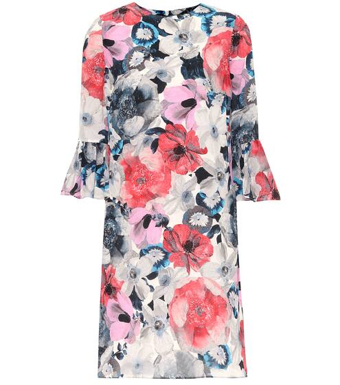 Elijah floral silk minidress | Erdem