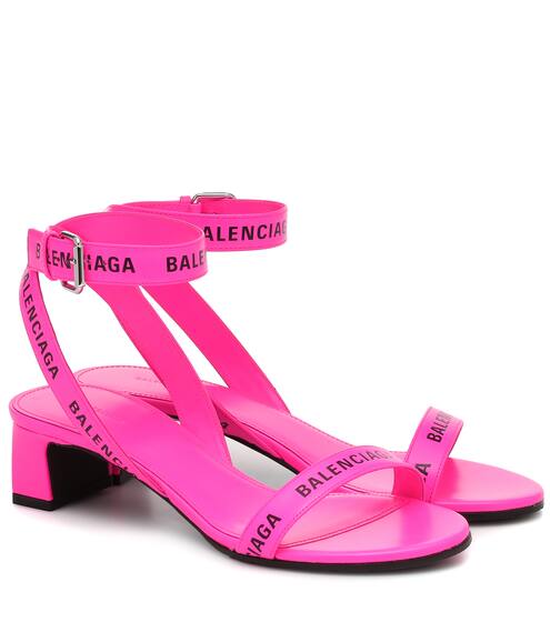 Logo leather sandals | Balenciaga