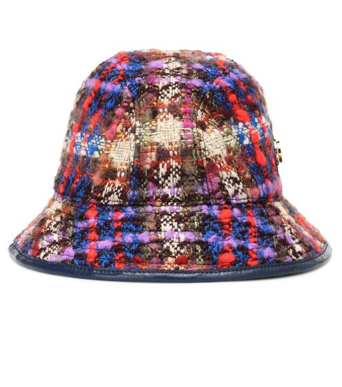 Checked wool-blend bucket hat | Gucci