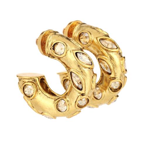 Embellished hoop earrings | Oscar de la Renta