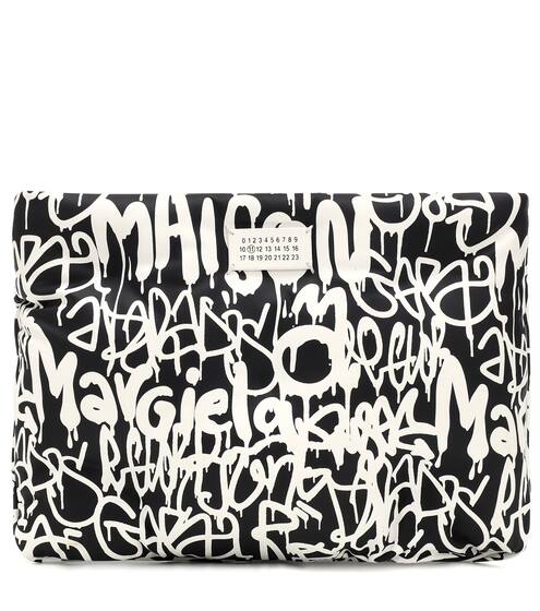 Printed leather clutch | Maison Margiela