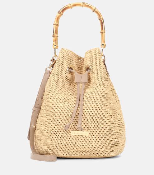 Savanna Bay Mini raffia bucket bag | Heidi Klein