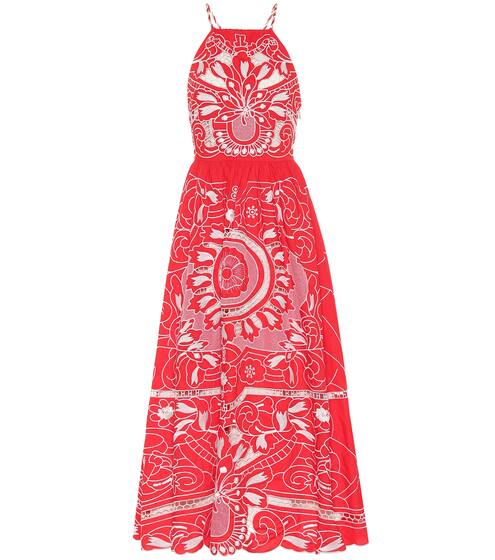 Embroidered cotton midi dress | REDValentino